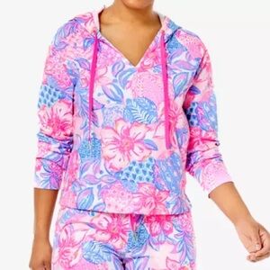 NWT Lilly Pulitzer Kiawah Hoodie Snappy Turtle XS